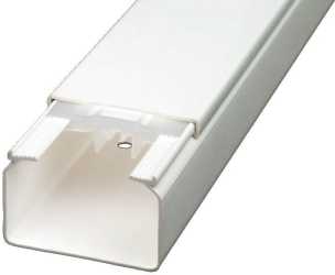 Profiline Leitungsführungskanal Ober- und Unterteil 40x60 reinweiß 