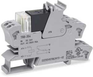 Relaismodul DC 24 V 1 Wechsler 16 A grau 