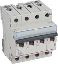 LS-Schutzschalter 4-polig 10kA B-Char 13A 4TE 