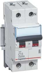 LS-Schutzschalter 2-polig 10kA C-Char 13A 2TE 