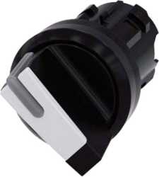 Knebelschalter beleuchtbar 22mm rund KST sw/ws Knebel kurz 2 Schaltst. 