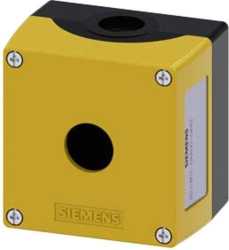 Gehäuse für Befehlsgeräte 22mm rund KST Oberteil gelb 1 Befehlsstelle 