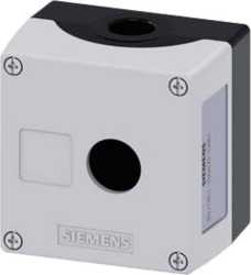 Gehäuse für Befehlsgeräte 22mm rund MET Oberteil grau 1 Befehlsstelle 