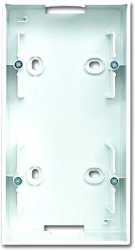 Aufputz-Gehäuse 2-fach alpinweiß 