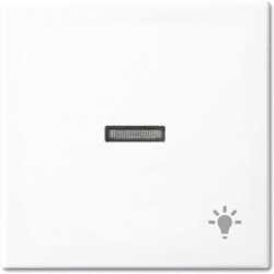 Abdeckung für Taster mit Symbol Licht alpinweiß 