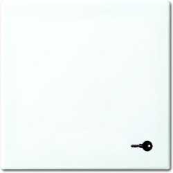 Abdeckung für Taster mit Symbol Schlüssel alpinweiß 