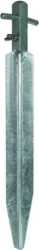 Erdungsspieß Profilstahl / tZn 450 mm Schraube und Flügelmutter M8 NIR 