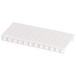 Leerplatzabdeckung 6 Teilungseinheiten weiß grobgerippt 