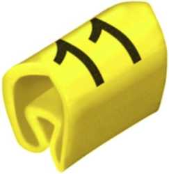 CableLine Kabelmarkierungssystem 3 - 5 mm / 6 x 4,2 mm gelb Zahl 11 