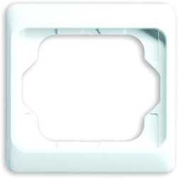 Abdeckrahmen alpha 1-fach weiß glänzend 