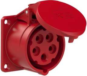 CEE-Anbausteckdose gerade 16A 5p 6h IP44/54 400V 