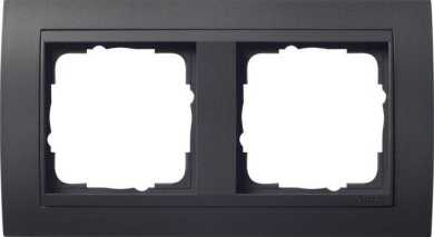 2-fach Abdeckrahmen für anthrazit Event anthrazit 