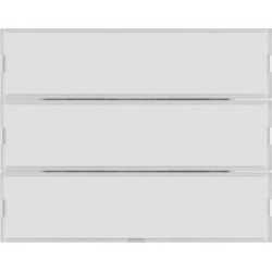Tastsensor 3-fach Komfort KNX K.1 polarweiß 