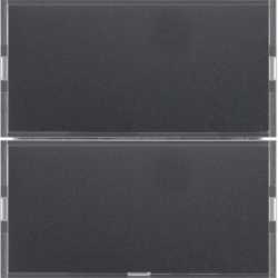 Tastsensor 2-fach Komfort KNX S.1/B.3/B.7 für anthrazit und Alu 