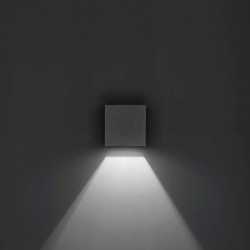 Wandleuchte LED 1x3,5W grau 3000K QUASAR 10 1xbreitstrahlend 