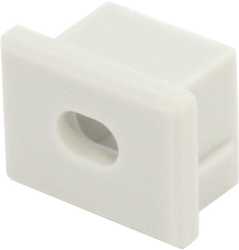 PDS 4-Alu Endkappe grau mit Kabelauslass / PDS4-Alu 