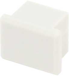 PDS 4-Alu Endkappe grau ohne Kabelauslass / PDS4-Alu 