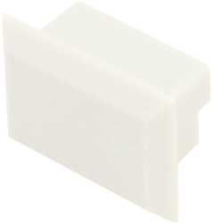 Roma Endkappe grau ohne Kabelauslass / Roma 