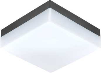 Decken/Wandleuchte LED anthrazit/weiß 8,2 W warmweiß SONELLA IP44 