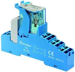 Koppelrelais Push-In-Klemmen 2 Wechsler 8 A Spule 24 V DC 