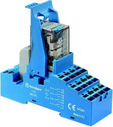 Koppelrelais mit Push-In-Klemmen 4 Wechsler 7 A Spule 24 V DC 