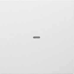 KNX S.1/B.x Abdeckung 1-fach mit klarer Linse polarweiß matt 