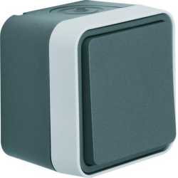 Taster Schließer AP W.1 lichtgrau 