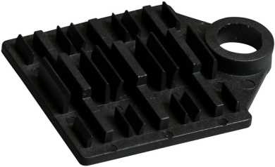 Spleißhalter für 6x Schrumpfspleißschutz (schwarz) 