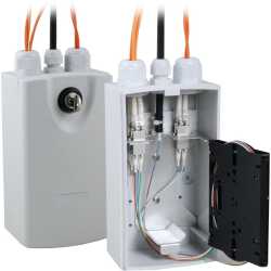 Klein-Spleißverteiler II Gehäuse RAL7035 