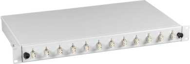 Spleißbox 12-LC-(D)Kuppl.MM ausziehbar OM3 