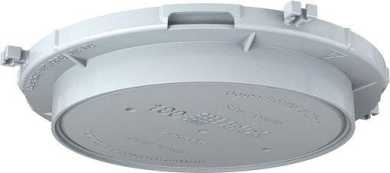 Halox 100 Frontteil Deckenauslass Ø 100 mm Ortbeton 