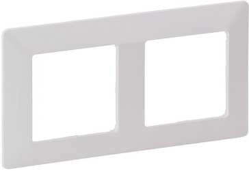 2-fach Abdeckrahmen Valena Life ultraweiß 