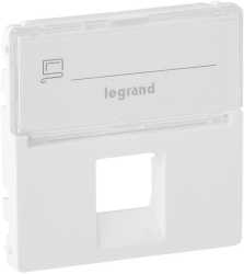 Abdeckung RJ11/RJ45 mit Beschriftungsfeld 1-fach Valena Life ultraweiß 