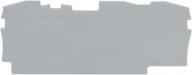 Abschluss- und Zwischenplatte 1 mm dick grau 