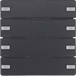 KNX Q.x Tastsensor KOMFORT 4-fach Komfort anthrazit samt 