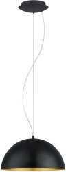 Hängeleuchte GAETANO 1 1x60W E27 DM380 schwarz/gold 