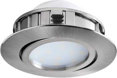 Einbauspot PINEDA 1x6W LED 3000K Ø84 dimmbar nickel-matt 