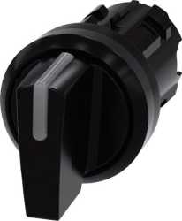 Knebelschalter beleuchtbar 22mm rund Kunststoff schwarz 