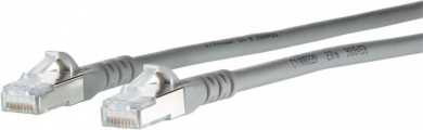 Patchkabel Kat6A 10GB_T AWG26 2RJ45 SFTP LS0H grau 0,2 m 