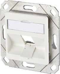 Keystone Anschlussdose UPk 1 Port unbestückt reinweiß 