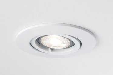 SERIE 332 HV Einbaustrahler rund 1xGU10 max.50W weiß 