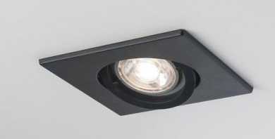 SERIE 4236 HV Einbaustrahler quadratisch 1xGU10 max.50W schwarz 