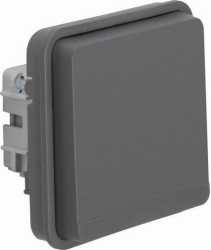 Steckdosen-Einsatz SCHUKO IP55 W1 grau 