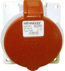 CEE-Anbausteckdose TwinCONTACT 32A 5p 400V 6h IP44 