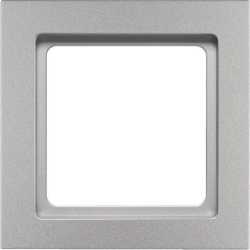 Rahmen 1-fach Q.3 Aluminium matt lackiert 