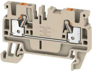 Durchgangsreihenklemme 0,5 - 2,5 mm² dunkelbeige 