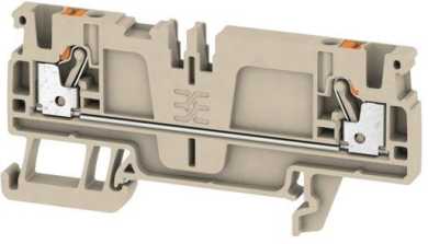 Durchgangsreihenklemme 0,5 - 2,5 mm² dunkelbeige 