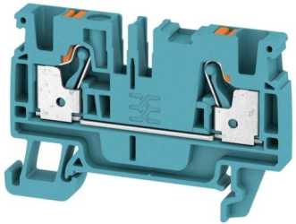 Durchgangsreihenklemme 0,5 - 4 mm² blau 