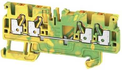 Schutzleiter-Reihenklemme 2,5 mm² grün/gelb 