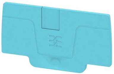 Abschlussplatte 4 rastbar blau 